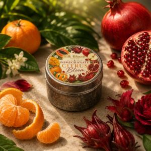 pomegranate citrus bloom tin