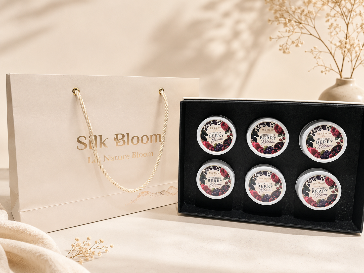 SilkBloom Midnight Berry Bloom Discovery Tea Collection.